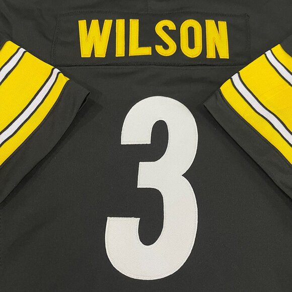 NFL Pittsburgh Steelers Black Jersey #3 WILSON - Picture 7 of 8
